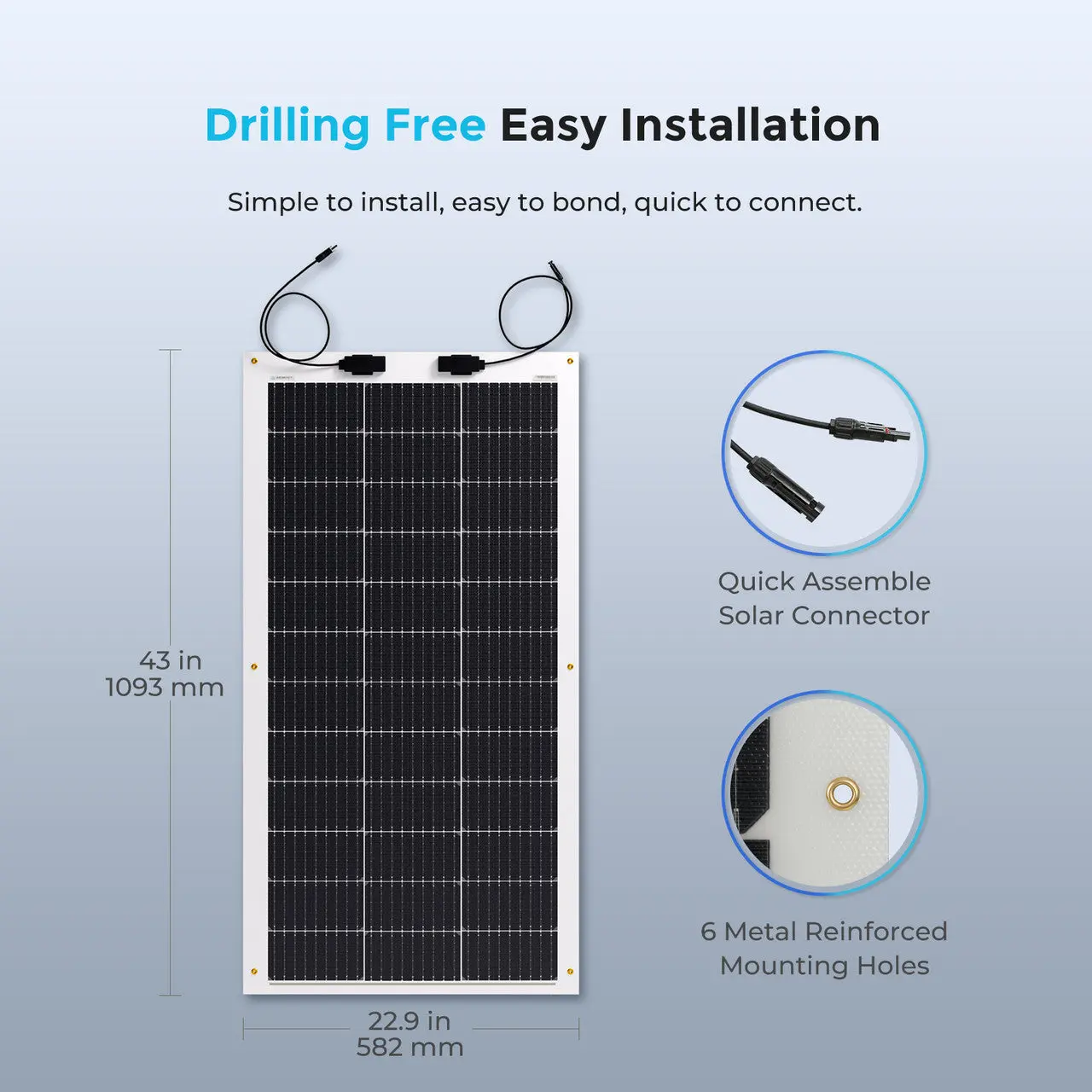 100W Lightweight Flexible Solar Panel - Image 9