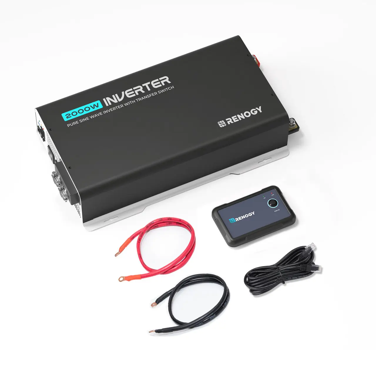 2000W 12V Pure Sine Wave Inverter with UPS Transfer Switch and Built-in Bluetooth - Image 9