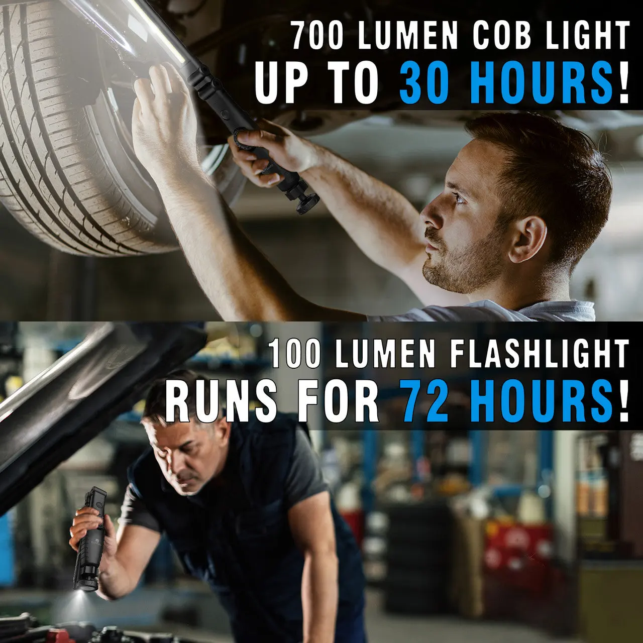 Dr. Prepare 700-lumens 3200mAh Foldable Rechargeable LED Work Light - Image 9